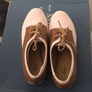 G.H. Bass Women Pink and Brown Oxford shoes - 7